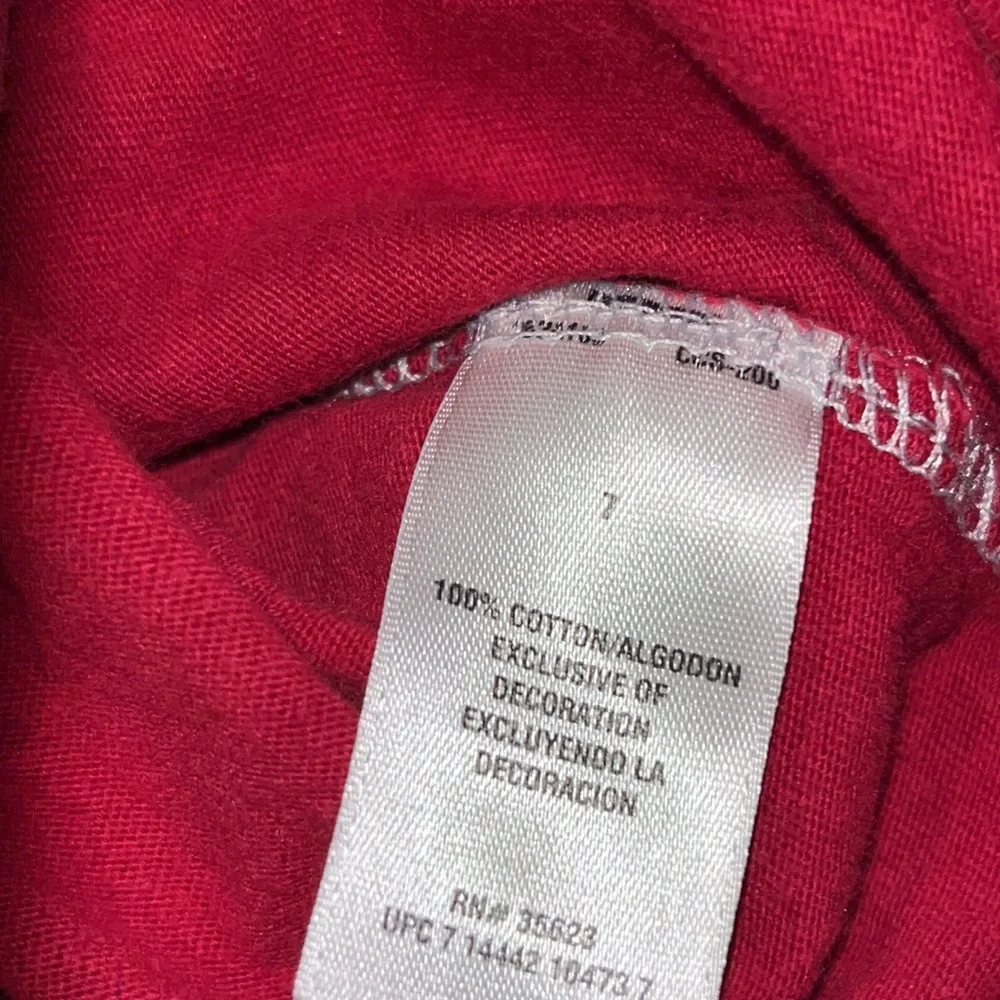 Carter’s future hero firefighter red and gray long sleeve T-Shirt sz 7 EUC
